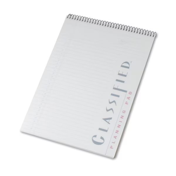 Color Notepads, Wide/Legal Rule, Orchid Cover, 70 White 8.5 x 11.75 Sheets, Tops, Mfr#: 99710